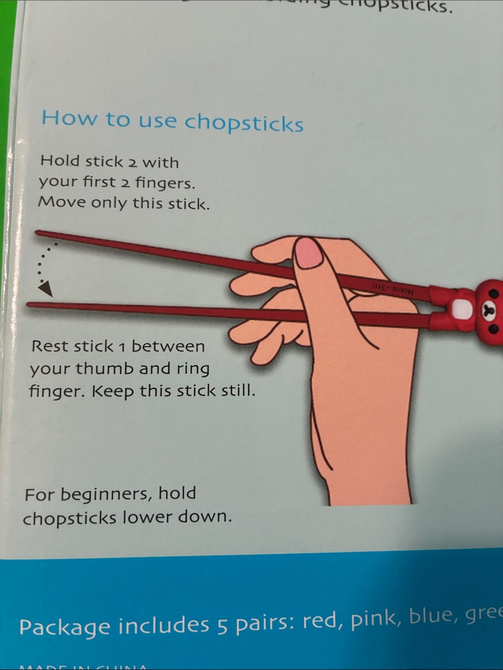 House of Stix - TRAINING CHOPSTICKS (set of 5) - Picture 9 of 12